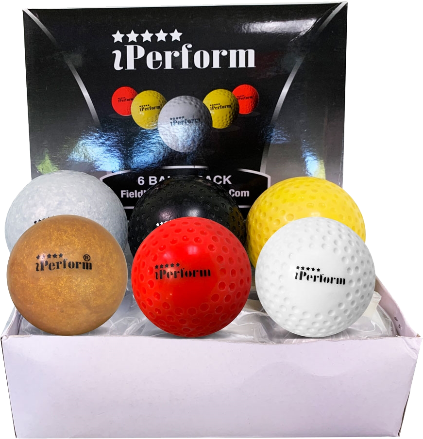 Colorful Field Hockey Balls Six Pack